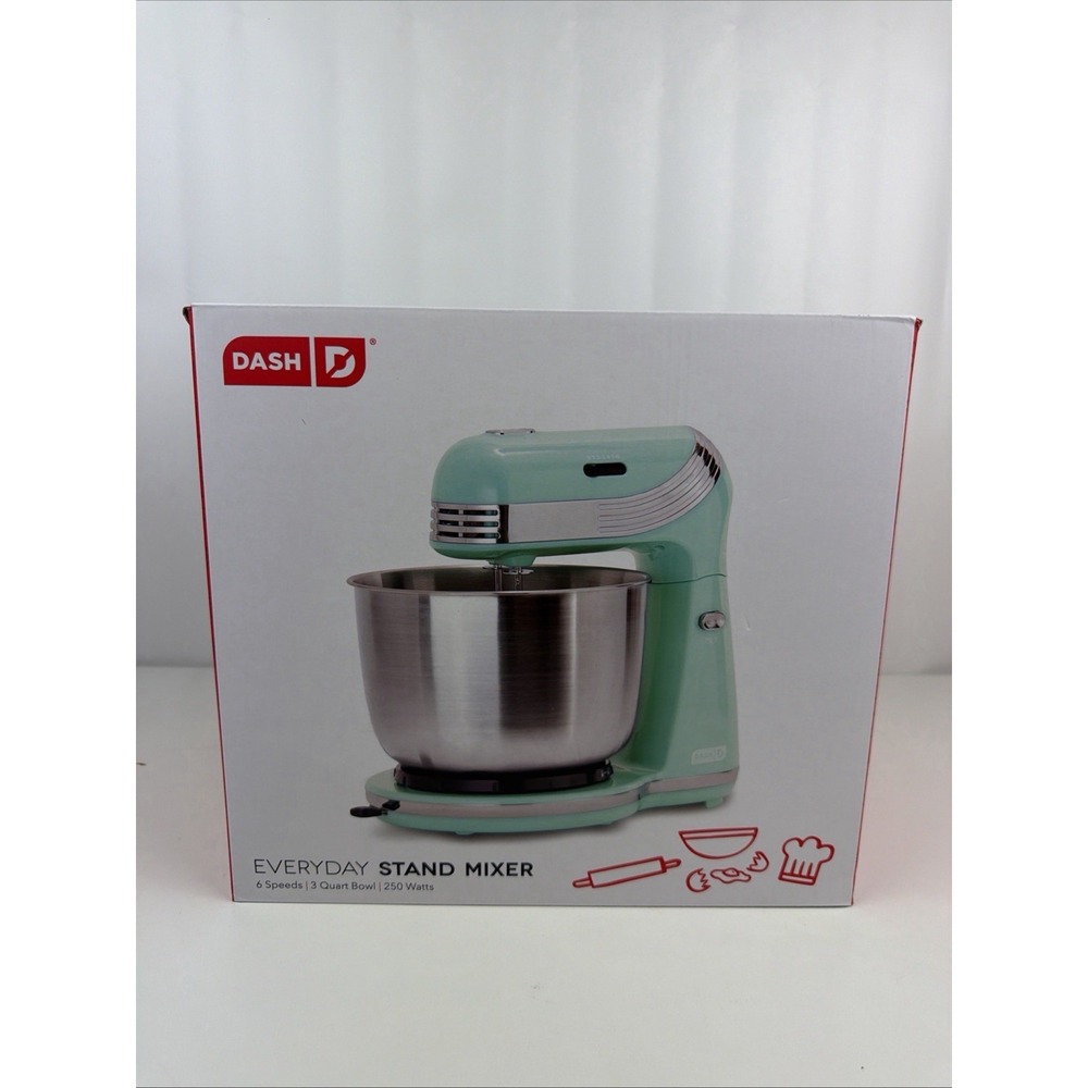 Dash Stand Mixer (Electric Mixer for Everyday Use): 6 Speed Stand Mixer with 3 Q